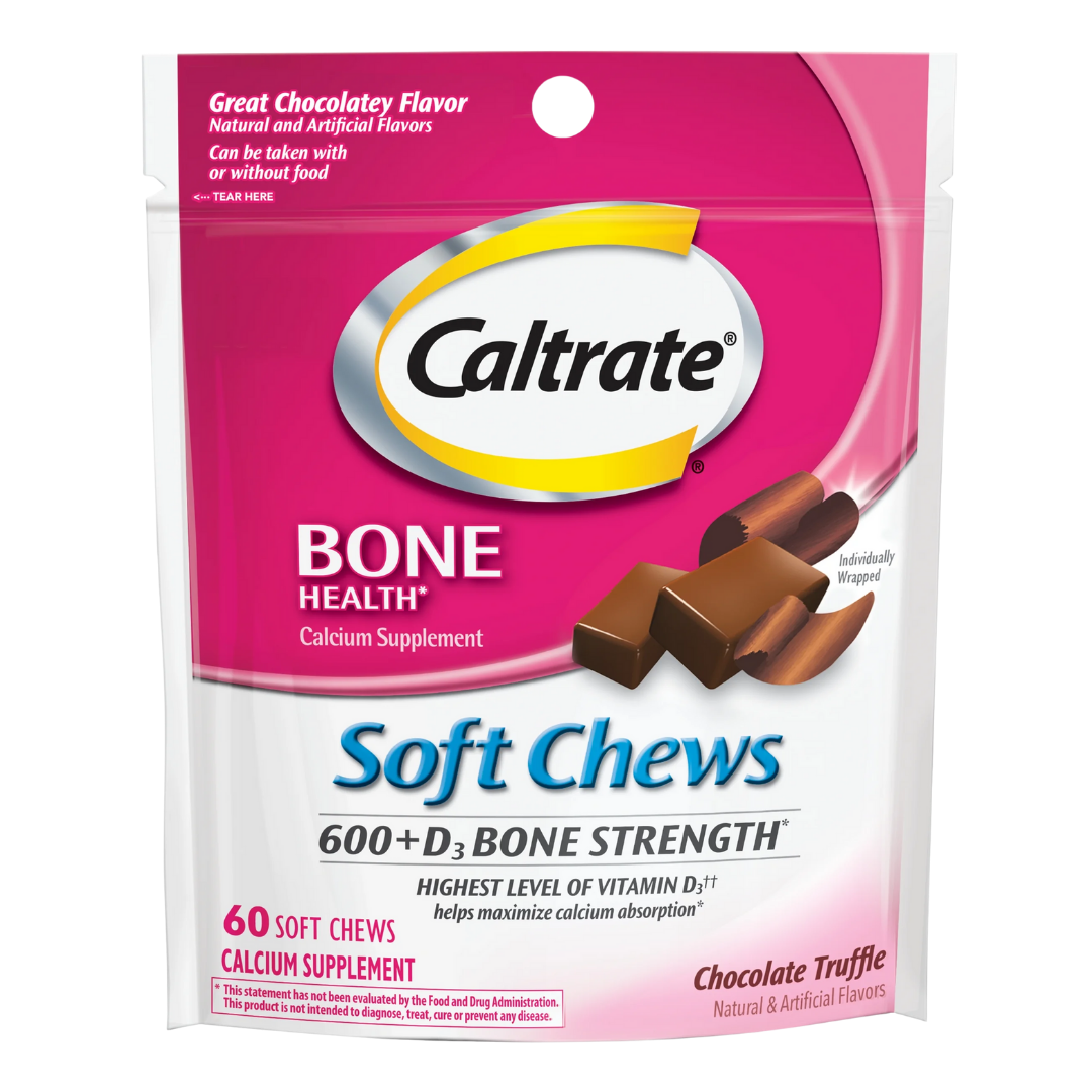 Caltrate Chews Calcium &amp; Vitamin D Chewables – Chocolate (60 count) by Farmacias Savia