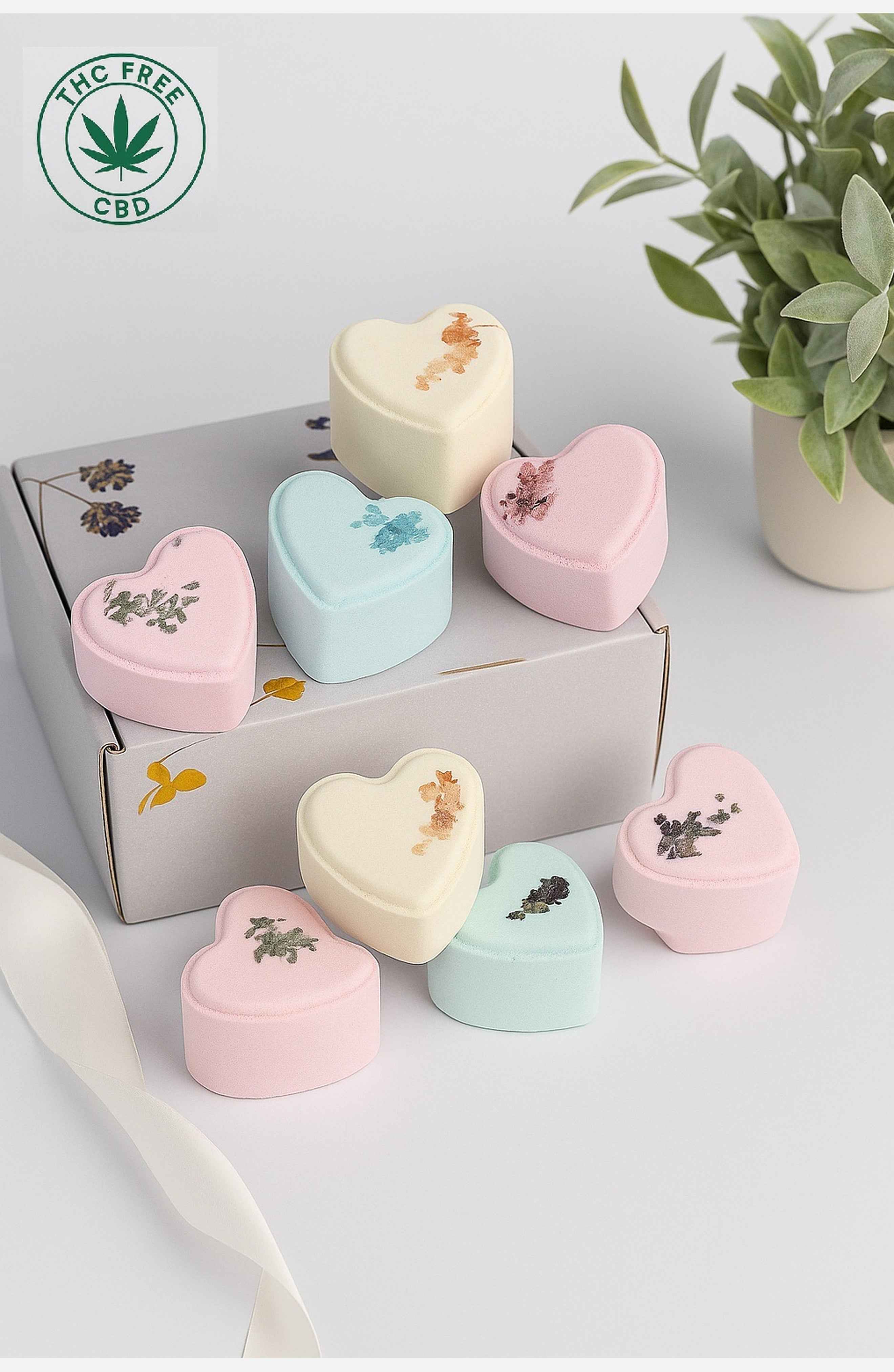 CBD - 8 Bath bombs set -  perfect for a relaxing Mother&