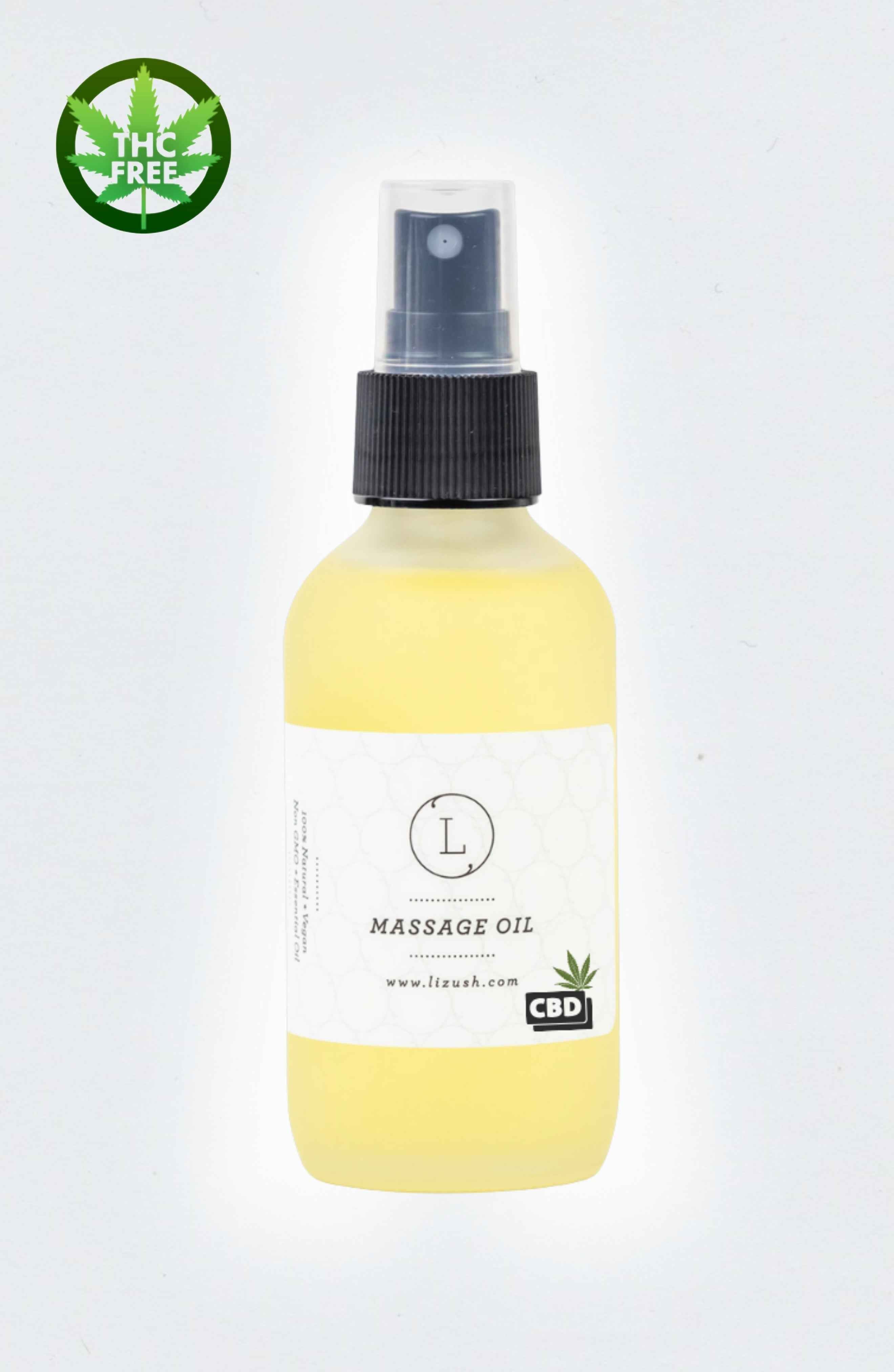 CBD - Aromatherapy Eucalyptus Massage Oil with CBD, Natural Relaxing Body Massage Oil (THC free)