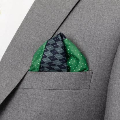 Argyle Dot Multi Pocket Square by Cufflinks.com