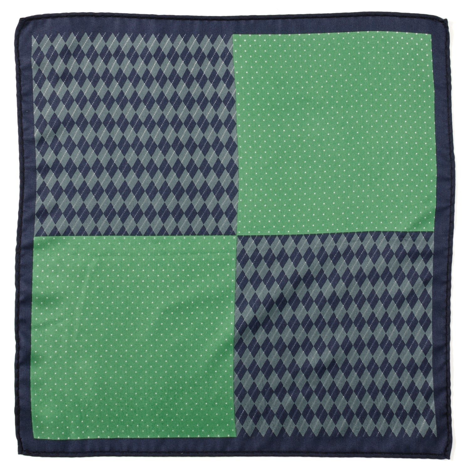 Argyle Dot Multi Pocket Square by Cufflinks.com