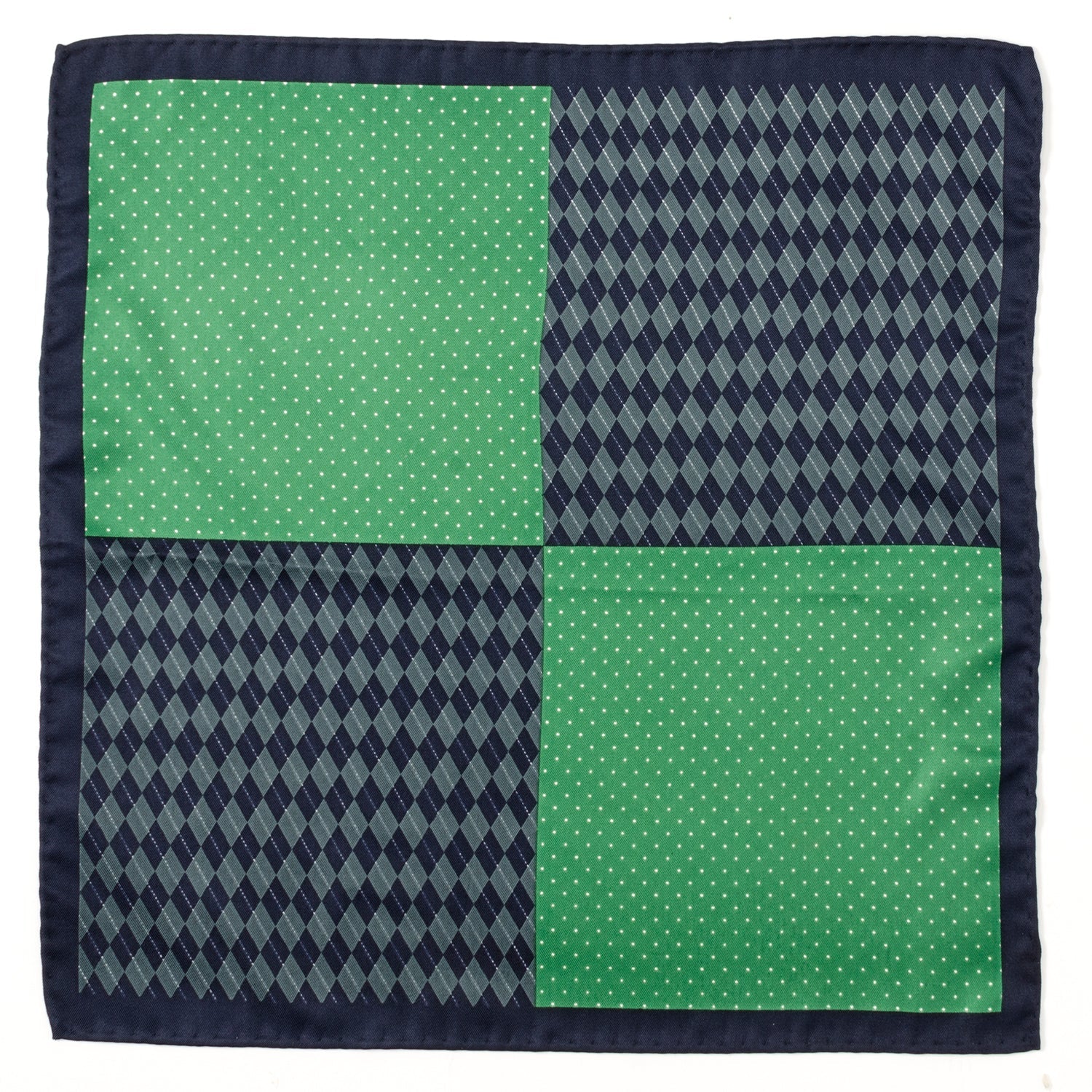 Argyle Dot Multi Pocket Square by Cufflinks.com