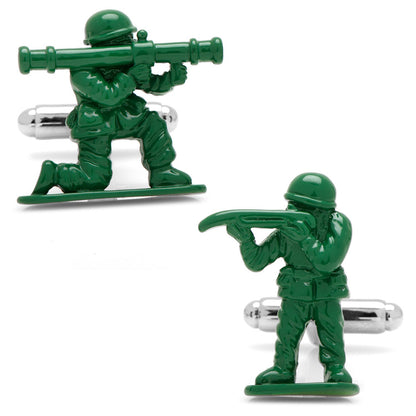 Green Army Men Cufflinks by Cufflinks.com