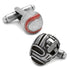 Baseball and Glove Antique Silver Cufflinks by Cufflinks.com