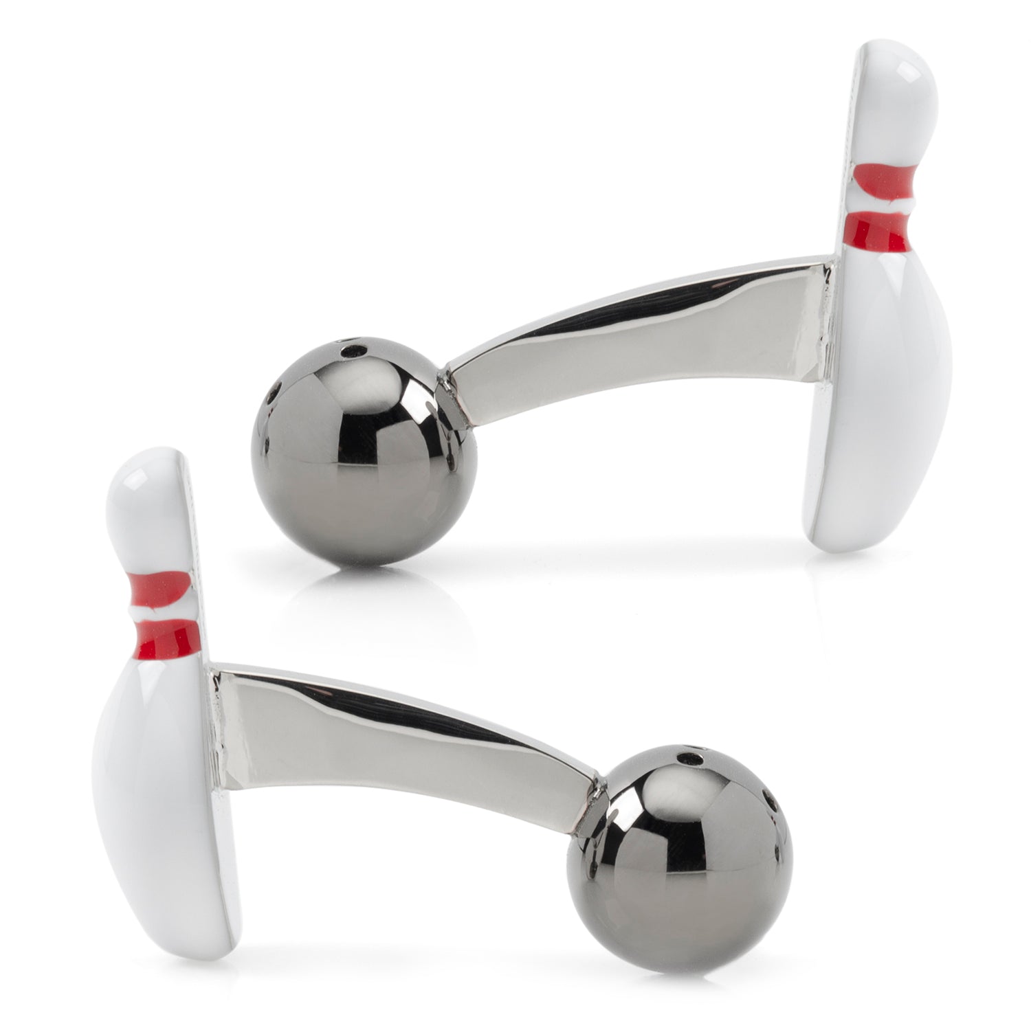 Bowling Pin &amp; Ball 3D Cufflinks by Cufflinks.com