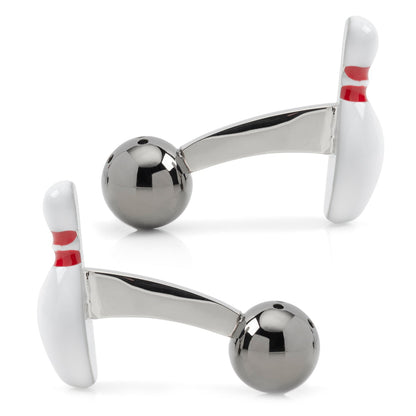 Bowling Pin &amp; Ball 3D Cufflinks by Cufflinks.com