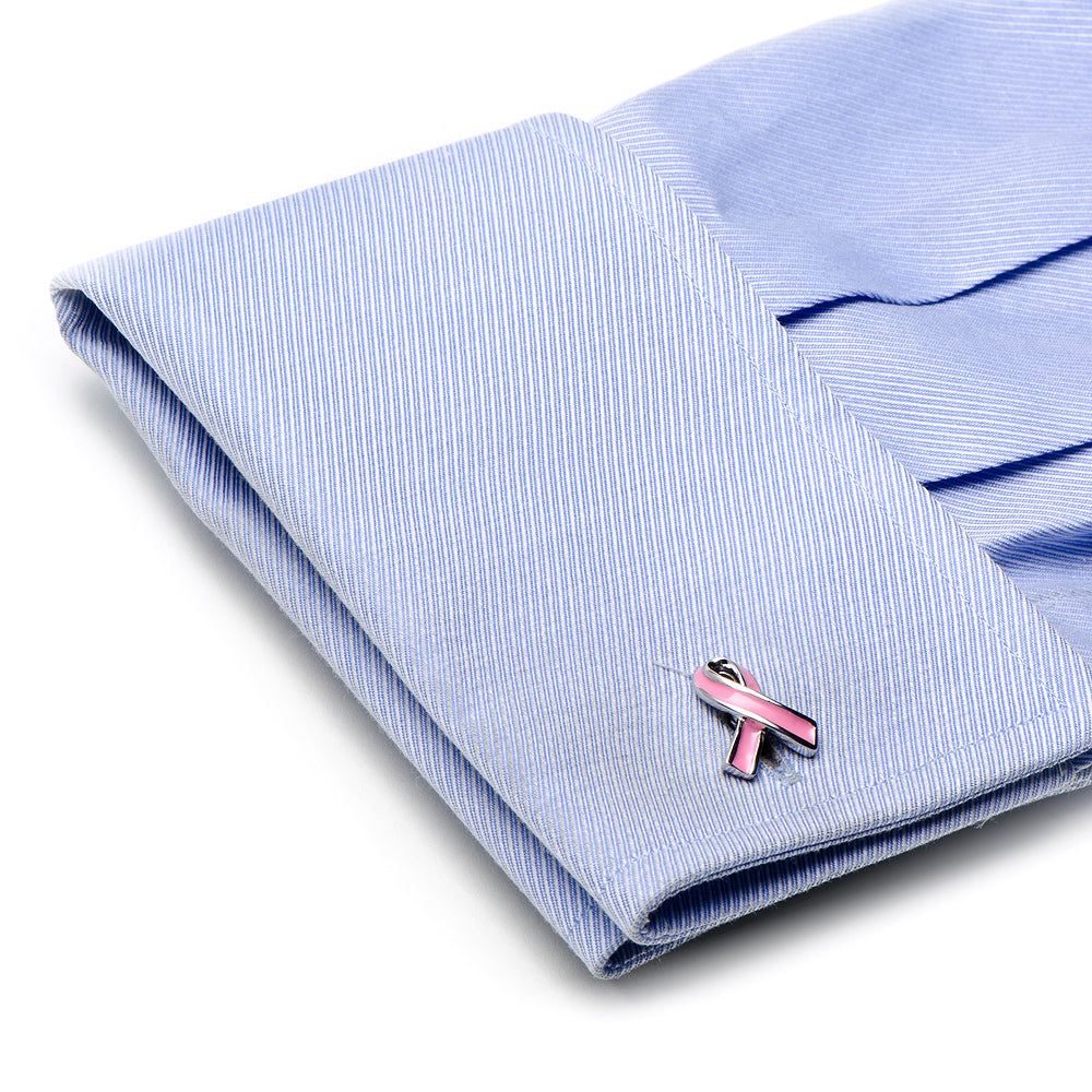 Pink Ribbon Breast Cancer Awareness Cufflinks by Cufflinks.com