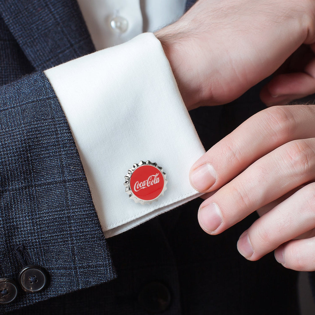 Coca-Cola Bottle Cap Cufflinks by Cufflinks.com