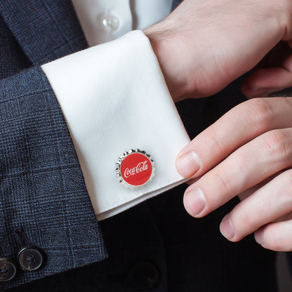 Coca-Cola Bottle Cap Cufflinks by Cufflinks.com