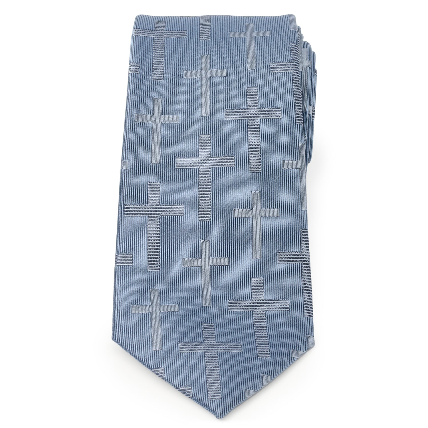 Blue Textured Cross Men&