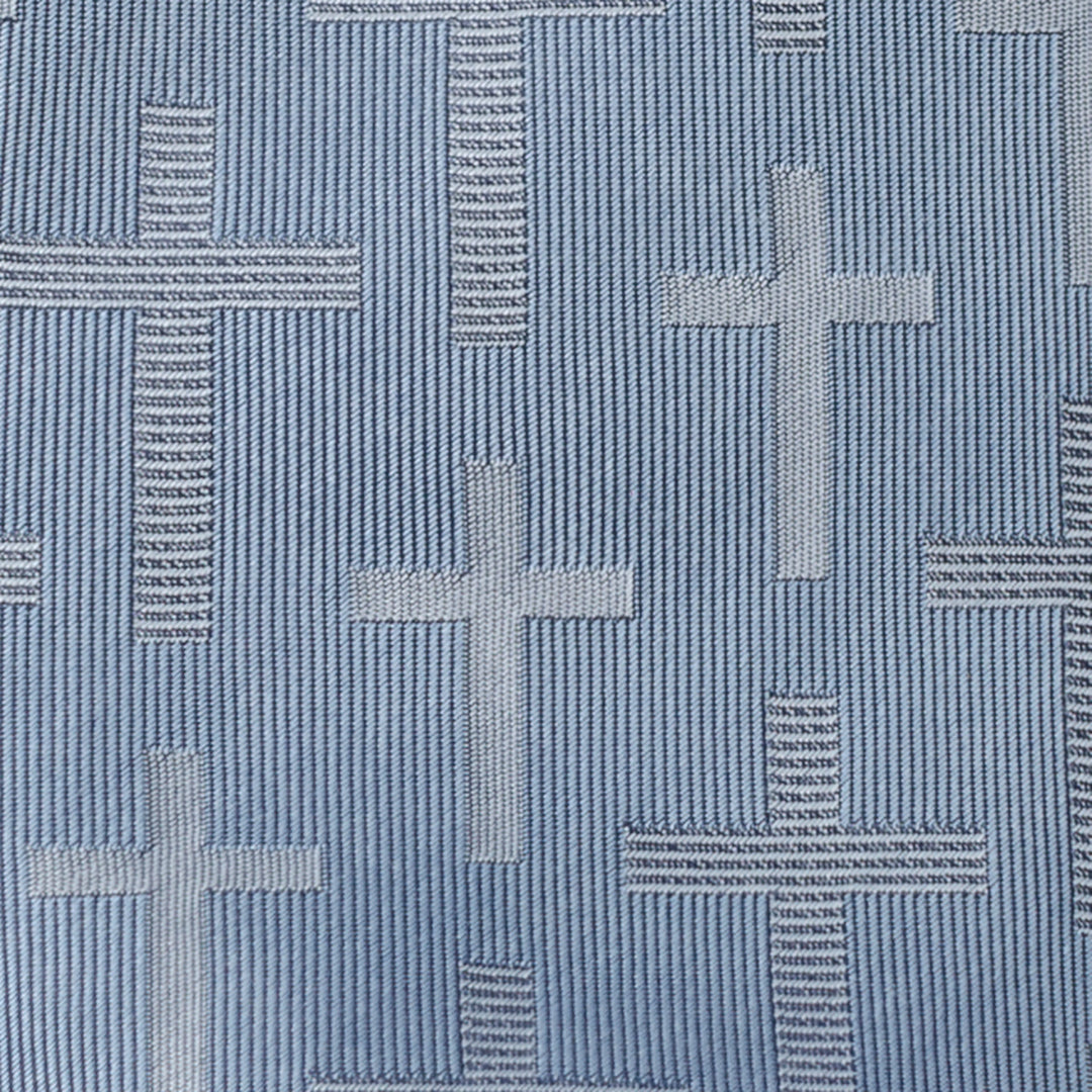 Blue Textured Cross Men&
