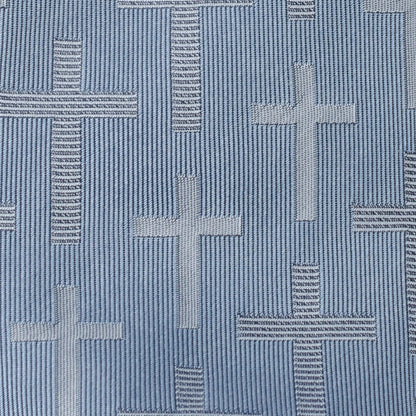 Blue Textured Cross Men&