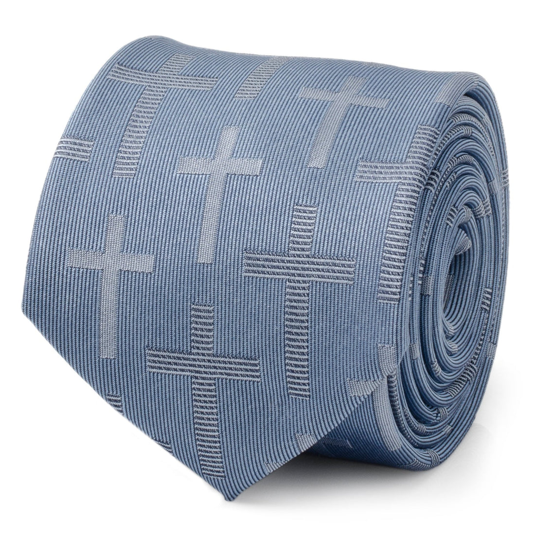 Blue Textured Cross Men&