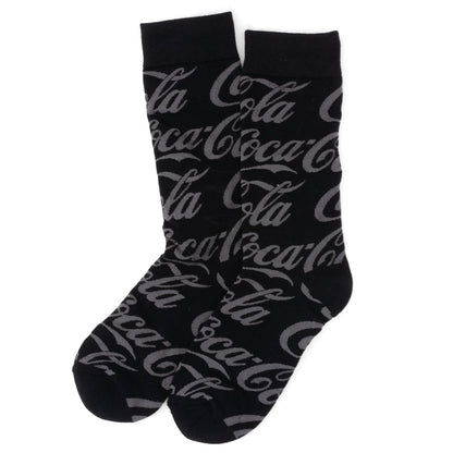 Coca-Cola Black Logo Dress Socks by Cufflinks.com