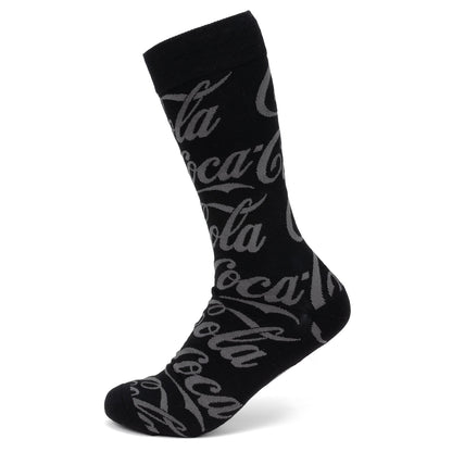 Coca-Cola Black Logo Dress Socks by Cufflinks.com