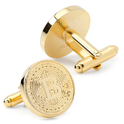 Crypto Bitcoin Debossed Cufflink by Cufflinks.com