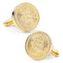Crypto Bitcoin Debossed Cufflink by Cufflinks.com