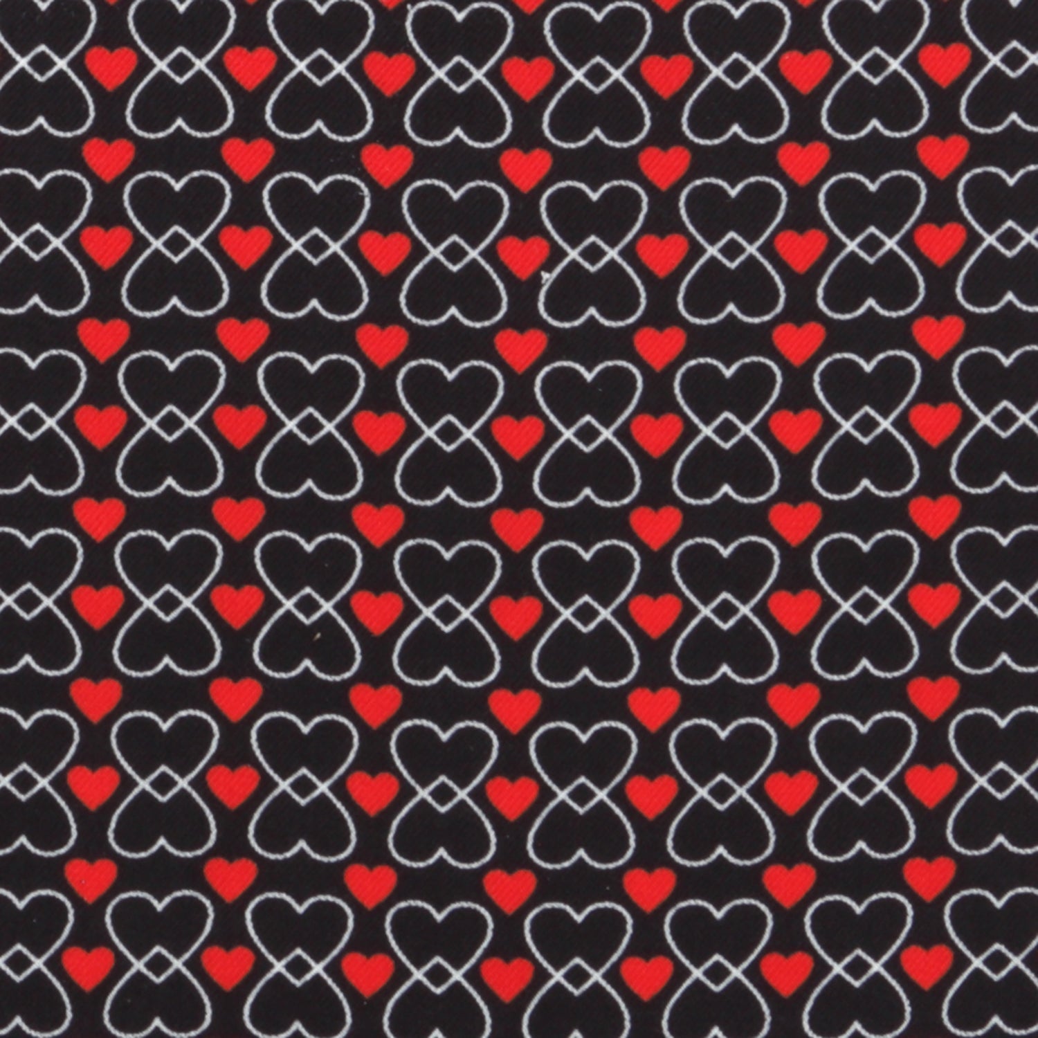 Intertwined Hearts Pocket Square by Cufflinks.com