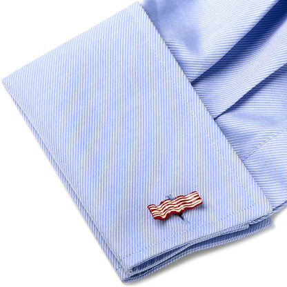 Bacon and Eggs Breakfast Cufflinks by Cufflinks.com