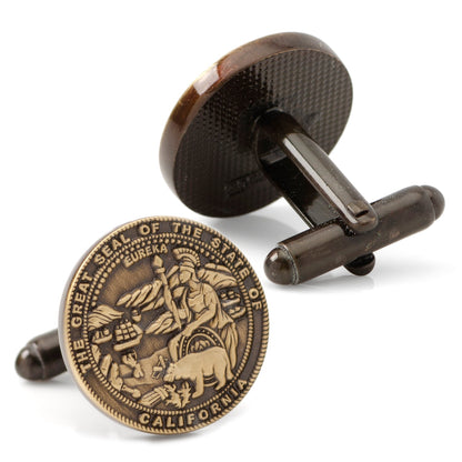 California Seal Embossed Cufflink by Cufflinks.com