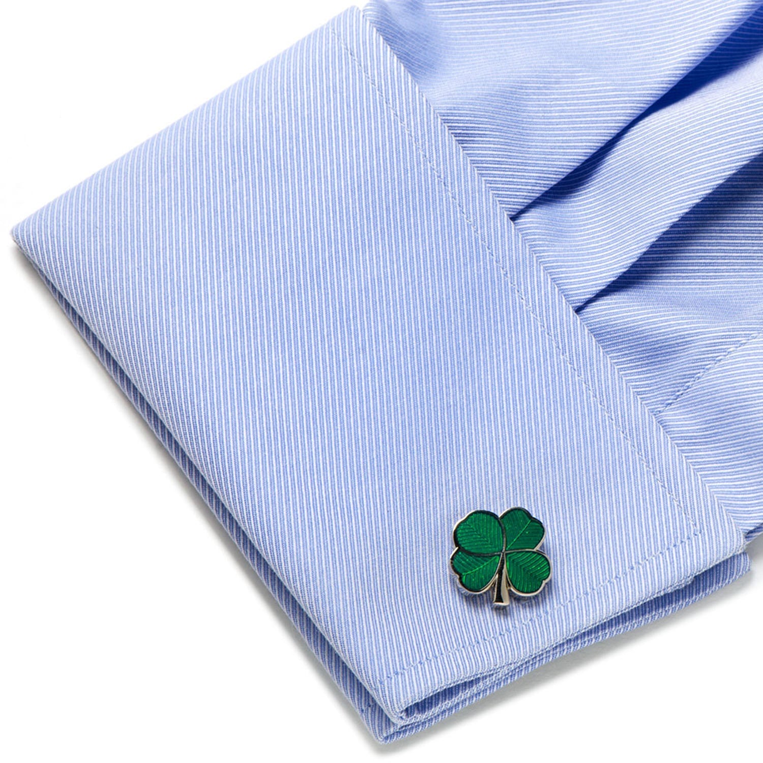 Green Clover Cufflinks by Cufflinks.com