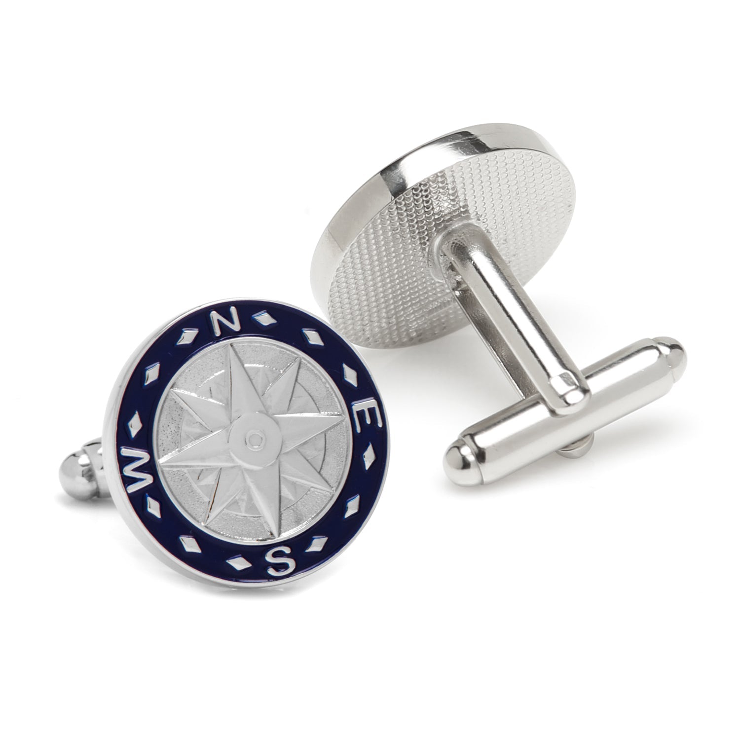 Blue Compass Cufflinks by Cufflinks.com