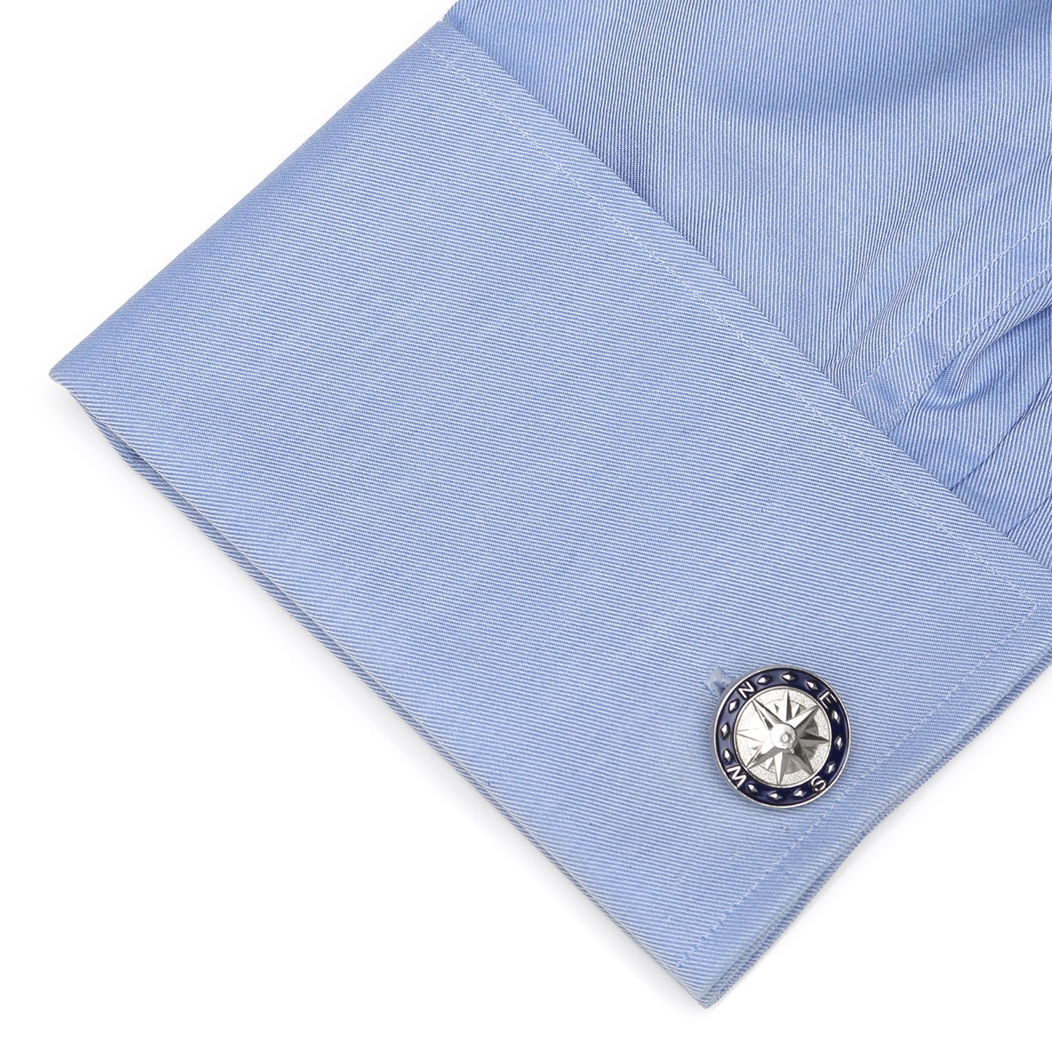 Blue Compass Cufflinks by Cufflinks.com