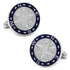 Blue Compass Cufflinks by Cufflinks.com