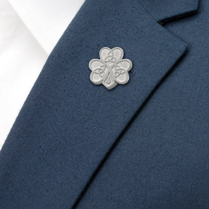 Celtic Knot Shamrock Lapel Pin by Cufflinks.com
