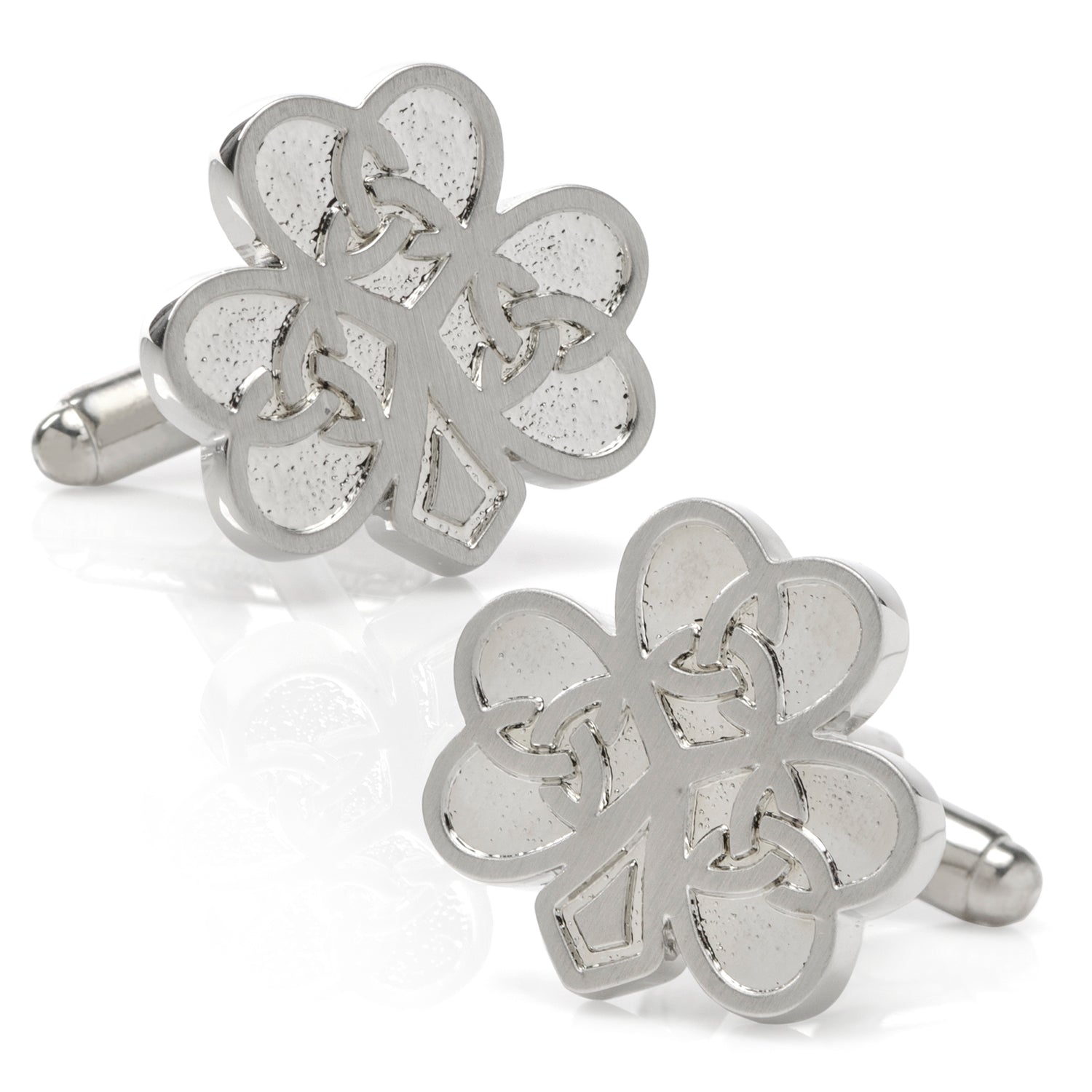 Celtic Knot Shamrock Cufflinks by Cufflinks.com