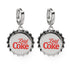 Diet Coke Bottle Cap Earrings by Cufflinks.com