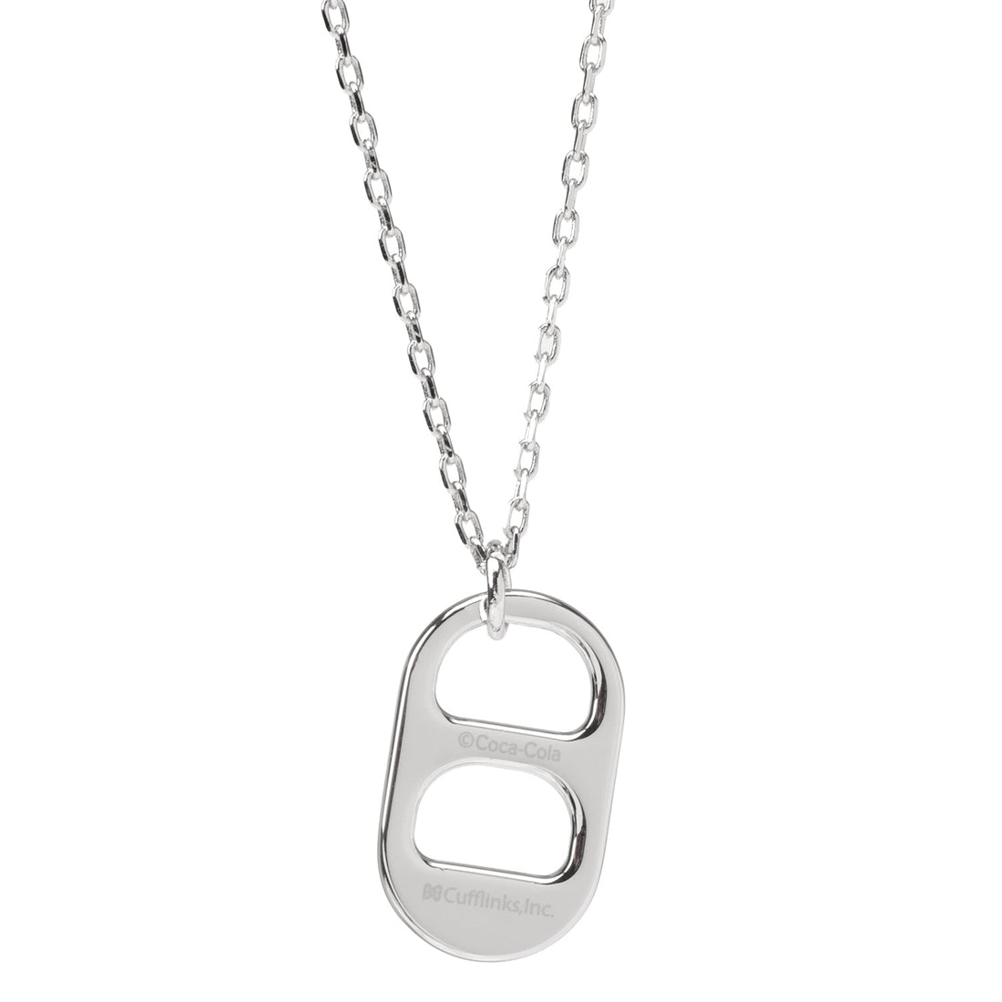 Diet Coke Tab Silver Necklace by Cufflinks.com