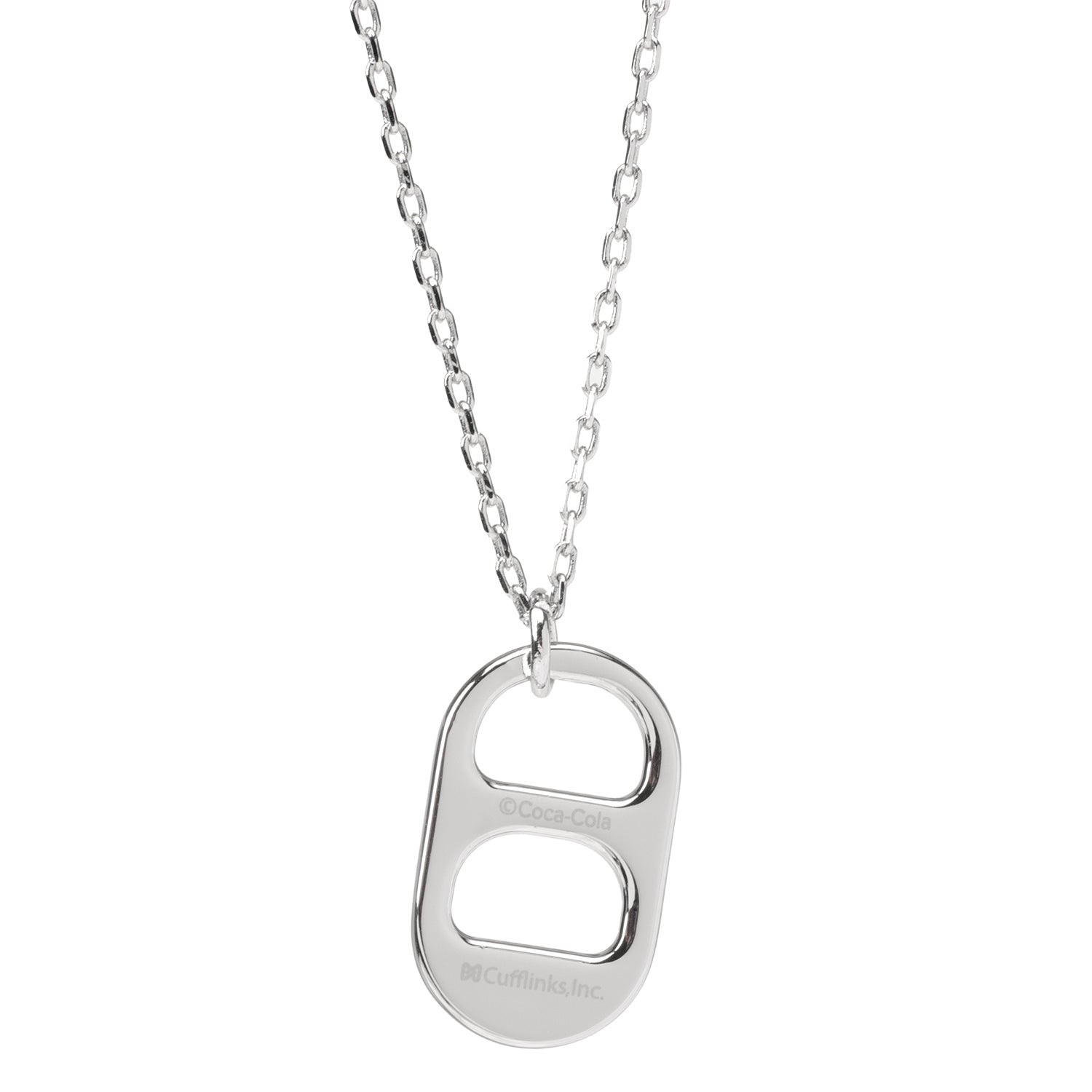 Diet Coke Tab Silver Necklace by Cufflinks.com