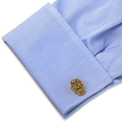 Gold Day of the Dead Cufflinks by Cufflinks.com