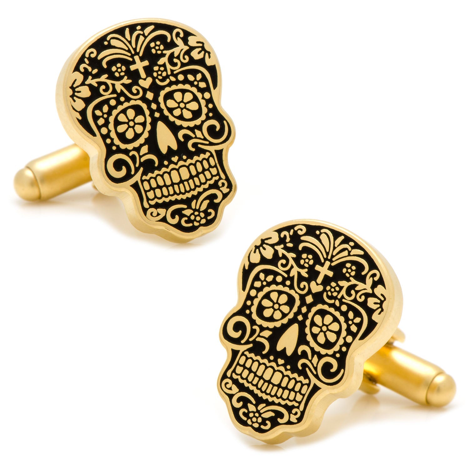 Gold Day of the Dead Cufflinks by Cufflinks.com