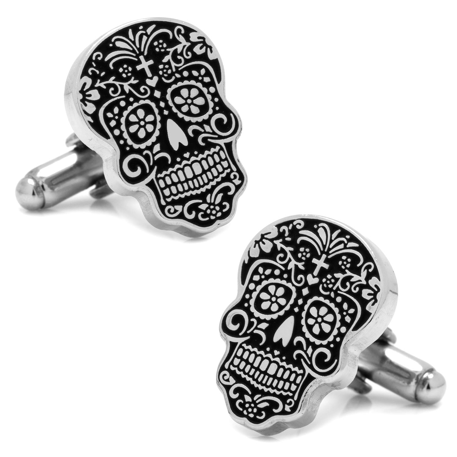 Silver Day of the Dead Cufflinks by Cufflinks.com