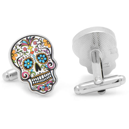 Day of the Dead Skull Cufflinks by Cufflinks.com