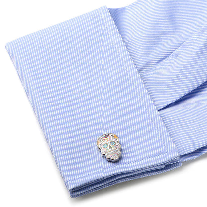Day of the Dead Skull Cufflinks by Cufflinks.com