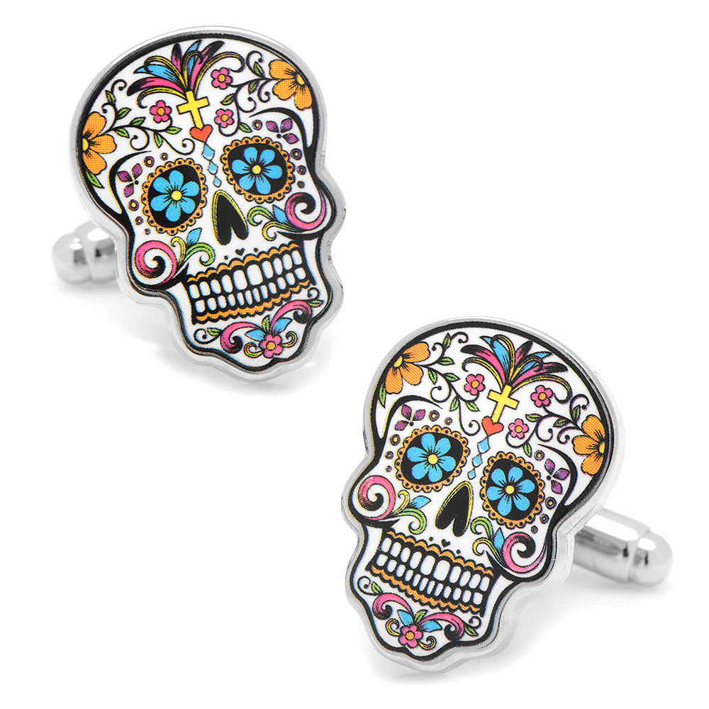 Day of the Dead Skull Cufflinks by Cufflinks.com