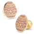 Decorative Dark Blush Egg Cufflinks by Cufflinks.com