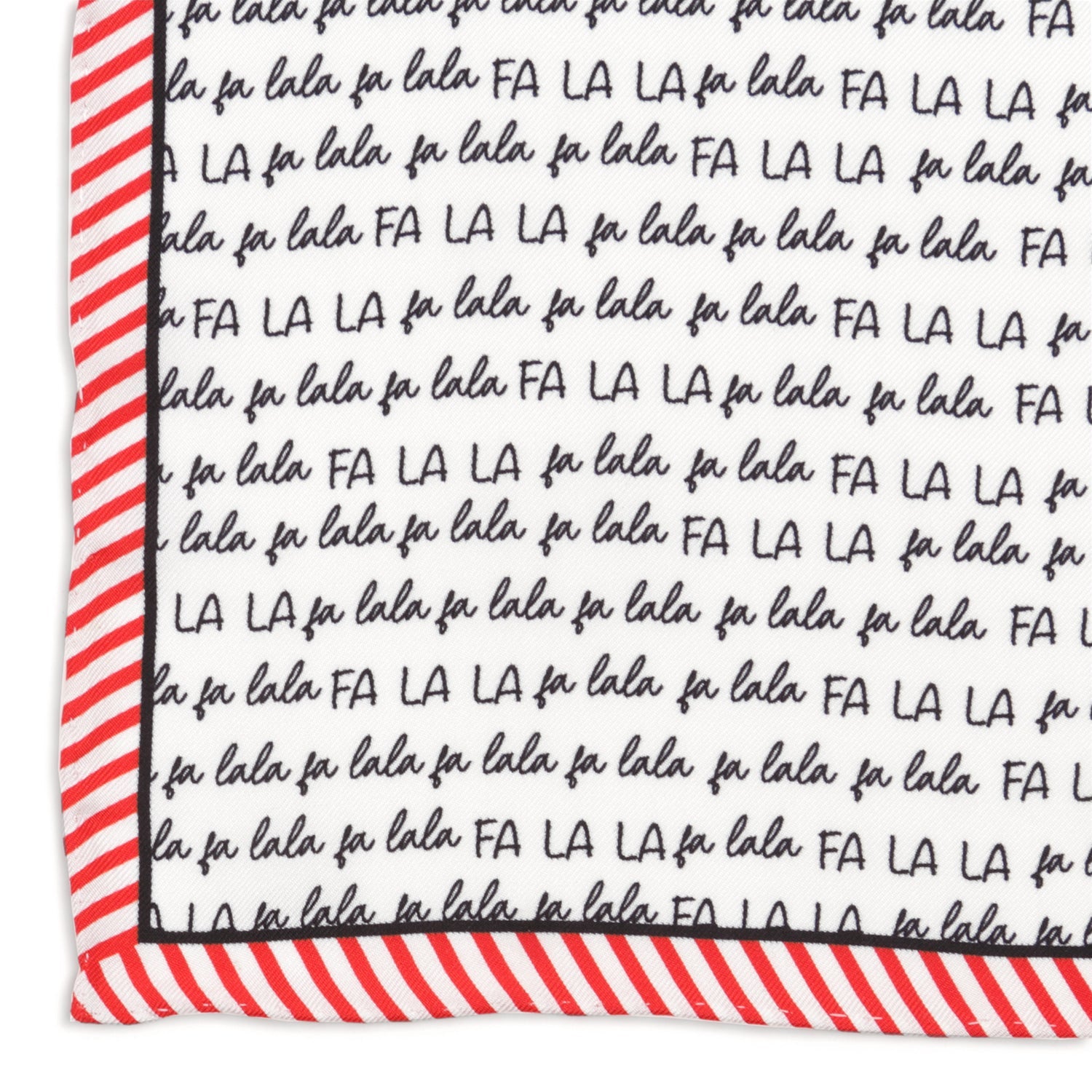 Fa La La Holiday Pocket Square by Cufflinks.com