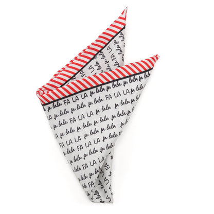 Fa La La Holiday Pocket Square by Cufflinks.com