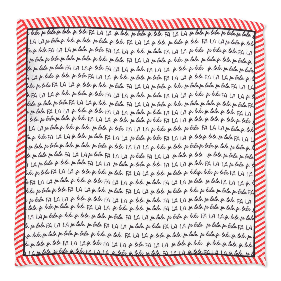 Fa La La Holiday Pocket Square by Cufflinks.com