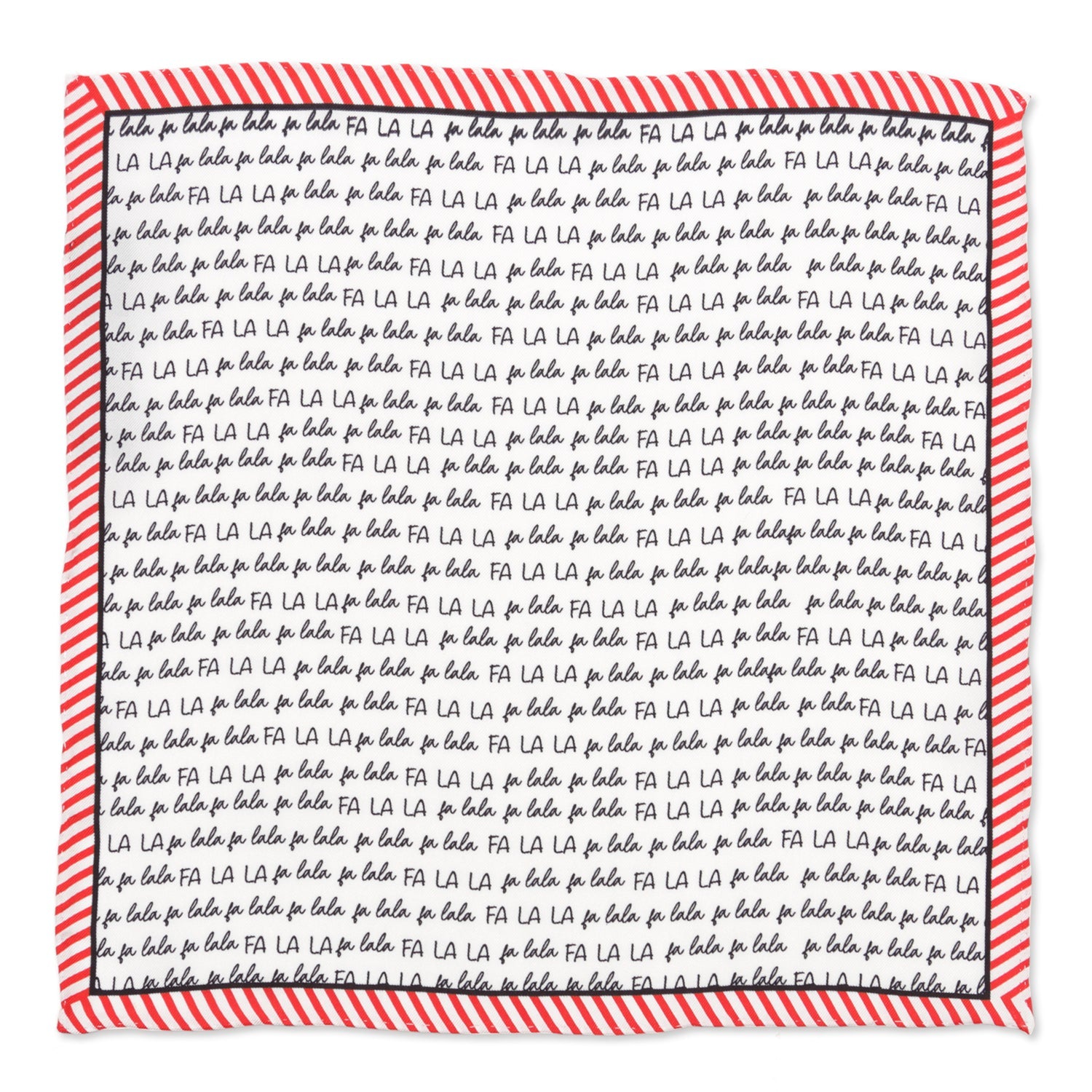 Fa La La Holiday Pocket Square by Cufflinks.com