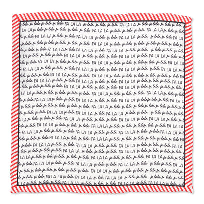 Fa La La Holiday Pocket Square by Cufflinks.com