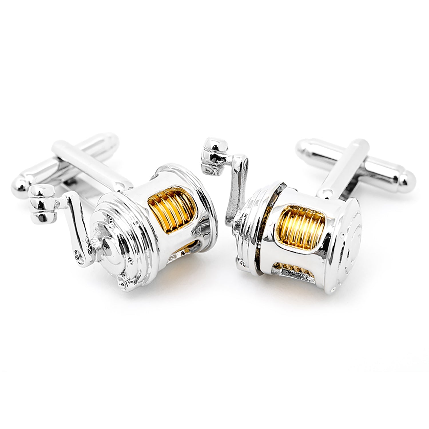 Fishing Reel Cufflinks by Cufflinks.com