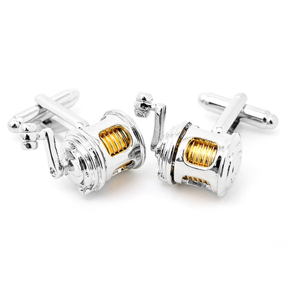 Fishing Reel Cufflinks by Cufflinks.com