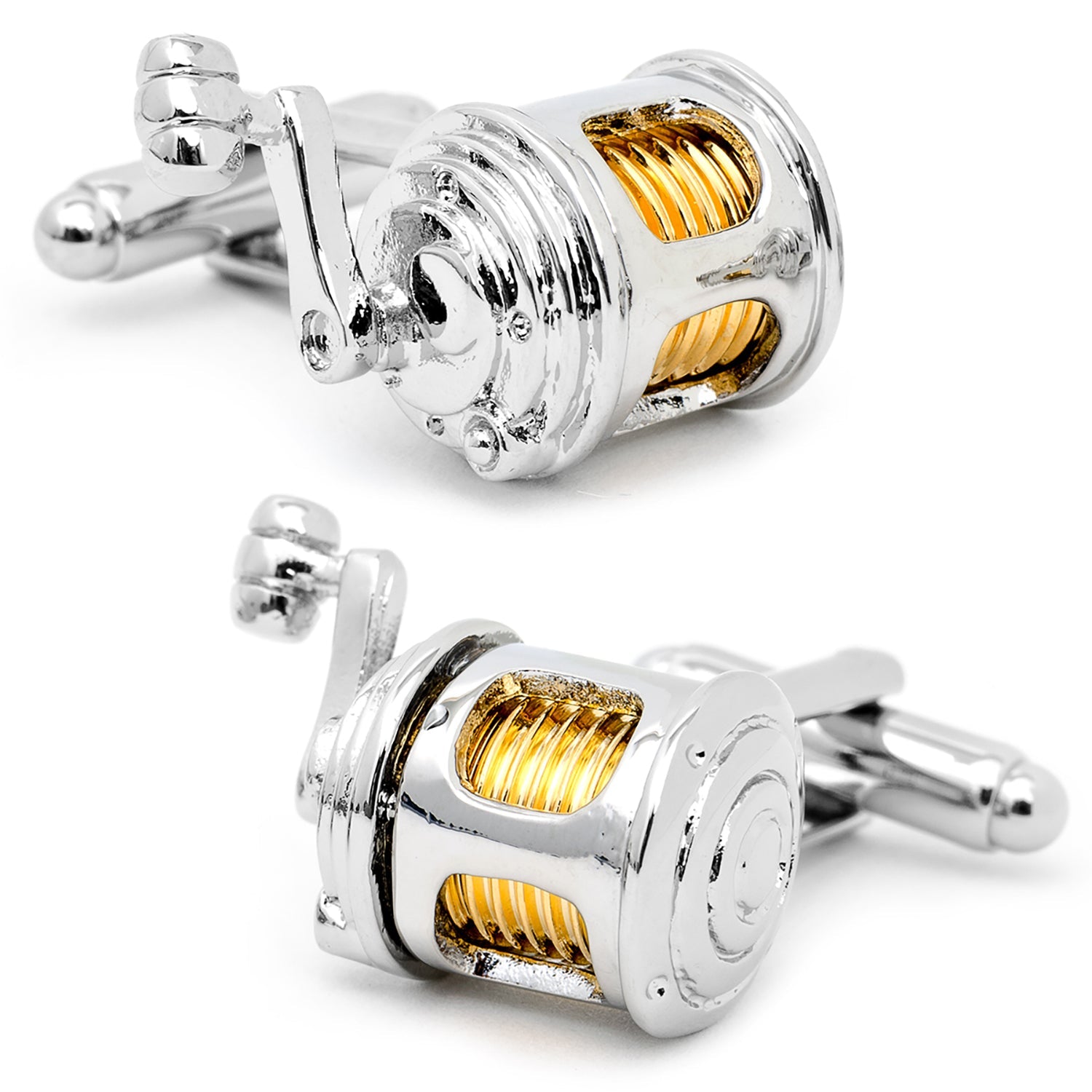 Fishing Reel Cufflinks by Cufflinks.com