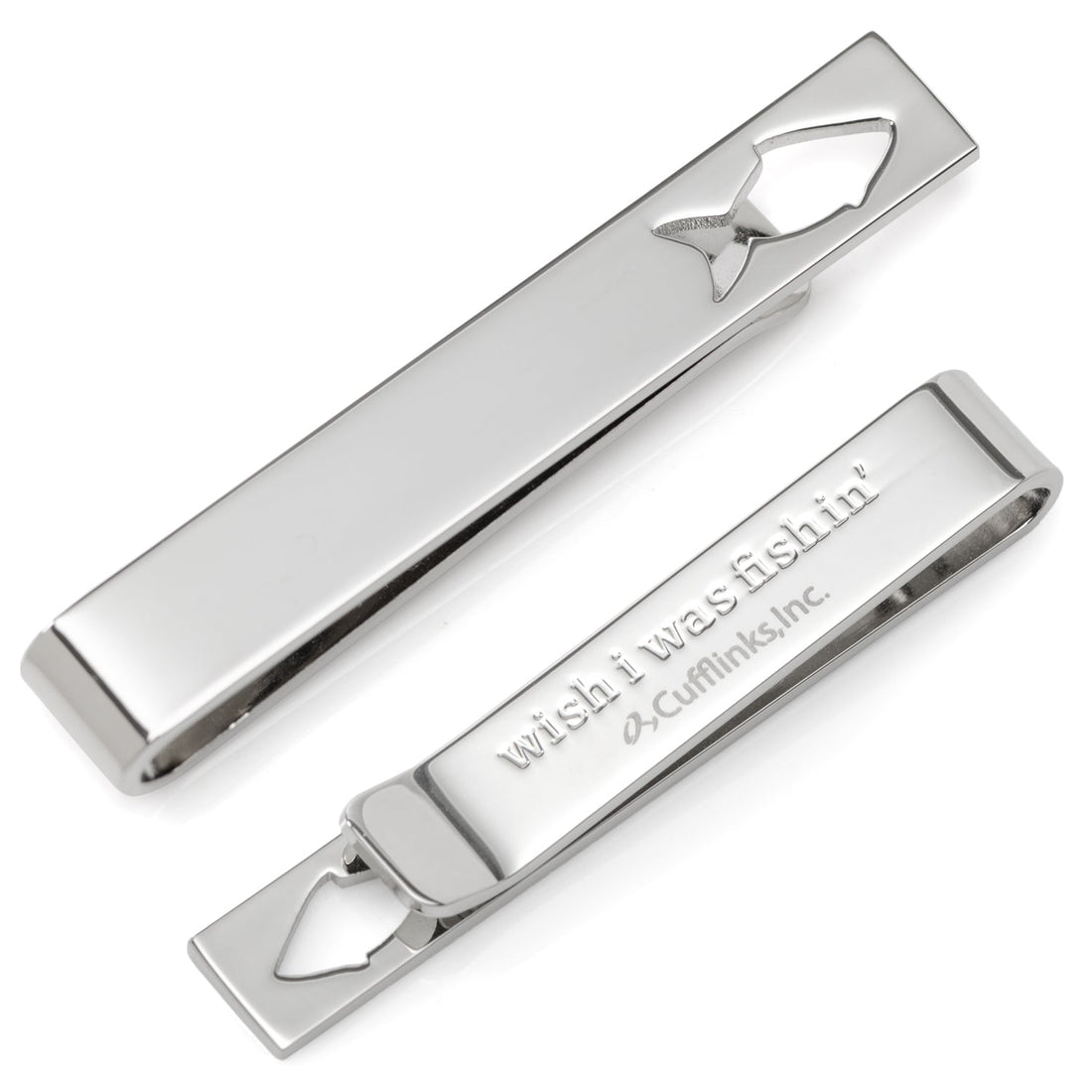 Fishing Cut-Out Hidden Message Tie Bar by Cufflinks.com