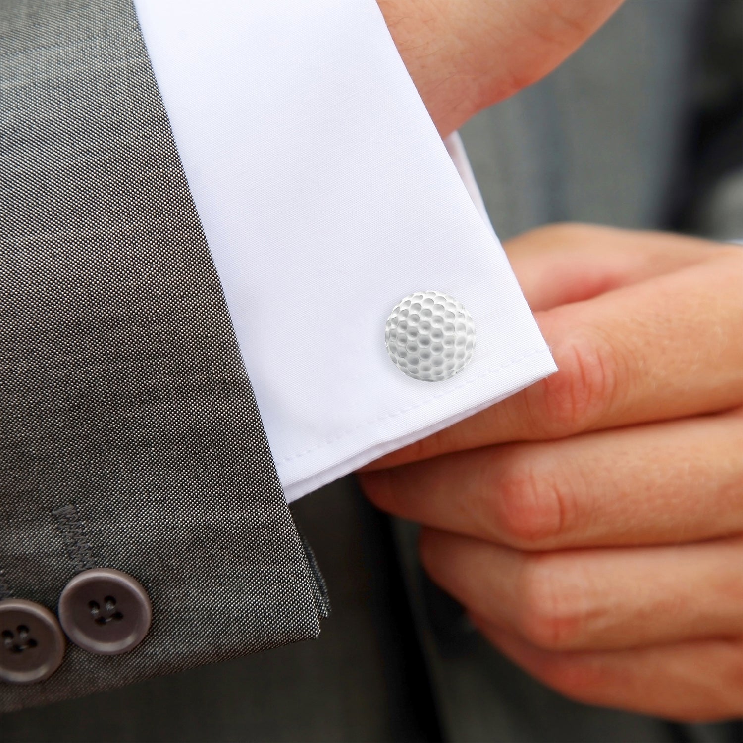 Enamel Golf Ball Cufflinks by Cufflinks.com